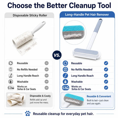 Transform Your Home with the 4-in-1 Reusable Pet Hair Remover Brush – Effortlessly Clean Upholstery, Carpets, Bedding, and Car Fabrics!