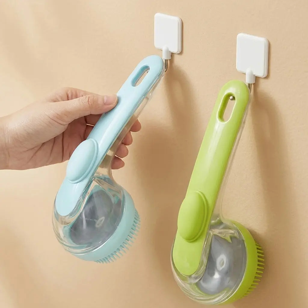 Transform Bath Time with the 2026 Universal 2-in-1 Pet Bath and Grooming Brush – Integrated Soap Dispenser, Ergonomic Handle, and Gentle Massage for Dogs and Cats!
