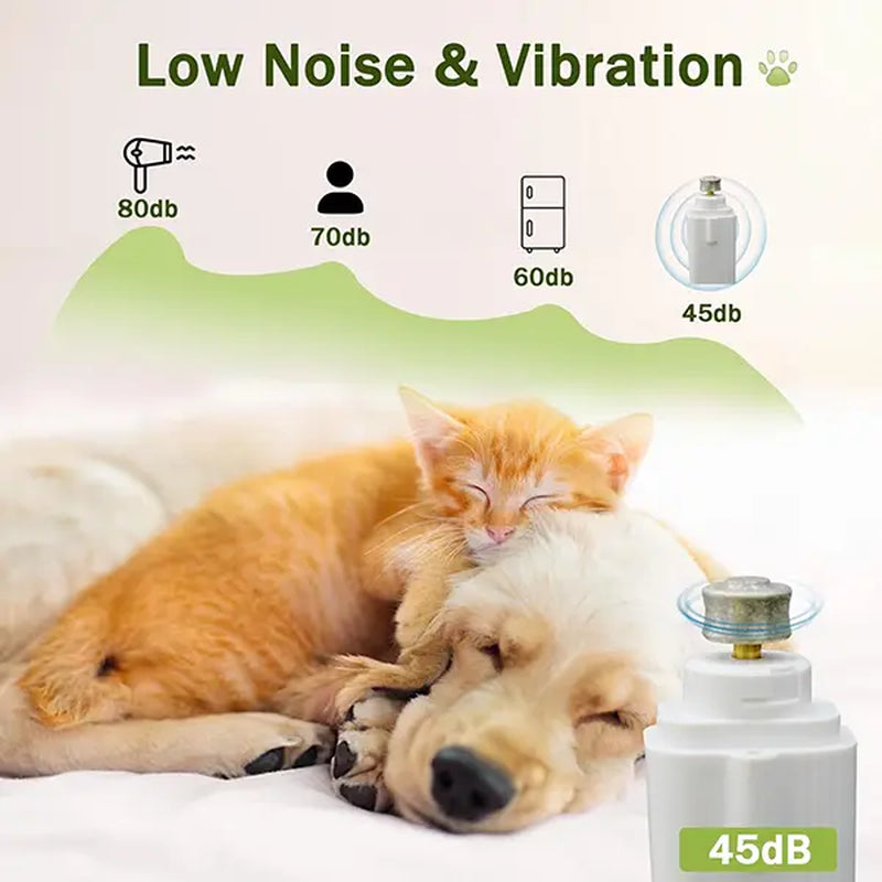 Transform Your Pet's Grooming Routine with the Petlovers 2-In-1 Rechargeable Nail Clipper and Grinder - Ultra Quiet Electric Trimmer for Dogs and Cats!