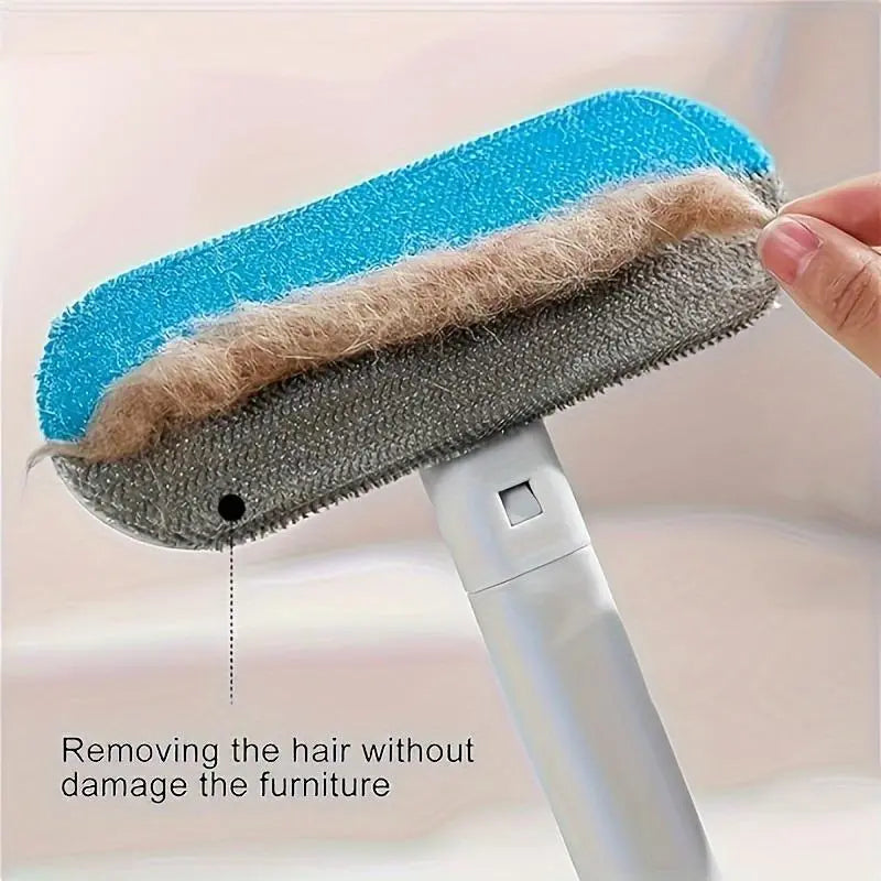 Transform Your Home with the 4-in-1 Reusable Pet Hair Remover Brush – Effortlessly Clean Upholstery, Carpets, Bedding, and Car Fabrics!