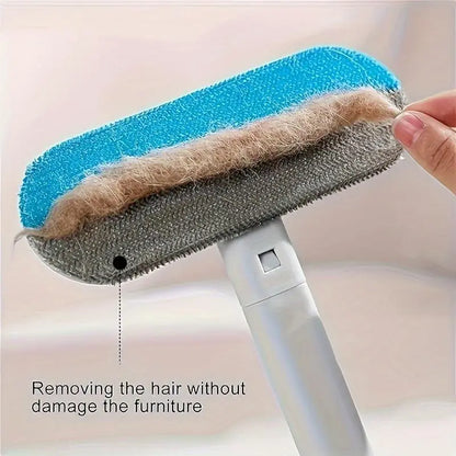 Transform Your Home with the 4-in-1 Reusable Pet Hair Remover Brush – Effortlessly Clean Upholstery, Carpets, Bedding, and Car Fabrics!
