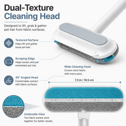 Transform Your Home with the 4-in-1 Reusable Pet Hair Remover Brush – Effortlessly Clean Upholstery, Carpets, Bedding, and Car Fabrics!
