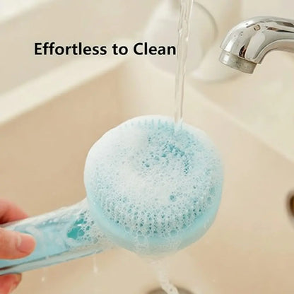 Transform Bath Time with the 2026 Universal 2-in-1 Pet Bath and Grooming Brush – Integrated Soap Dispenser, Ergonomic Handle, and Gentle Massage for Dogs and Cats!