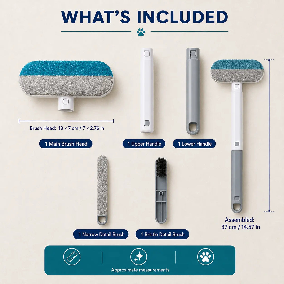 Transform Your Home with the 4-in-1 Reusable Pet Hair Remover Brush – Effortlessly Clean Upholstery, Carpets, Bedding, and Car Fabrics!